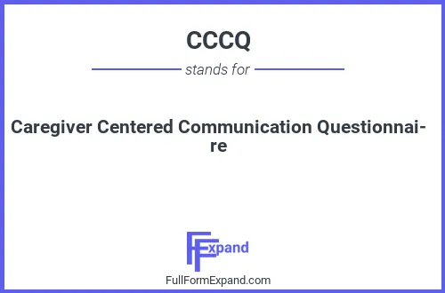 Full form of CCCQ