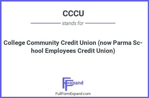 Full form of CCCU