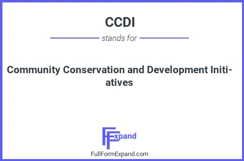 Full form of CCDI