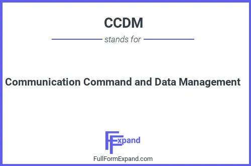 Full form of CCDM
