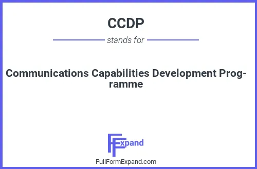 Full form of CCDP