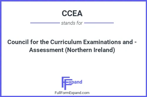 Full form of CCEA