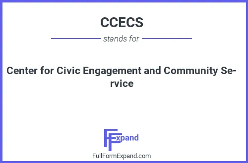 Full form of CCECS