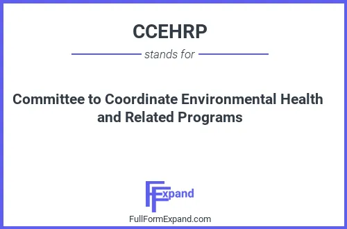 Full form of CCEHRP
