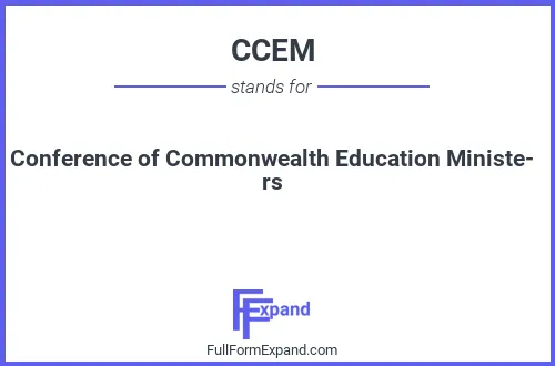 Full form of CCEM