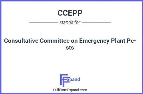 Full form of CCEPP