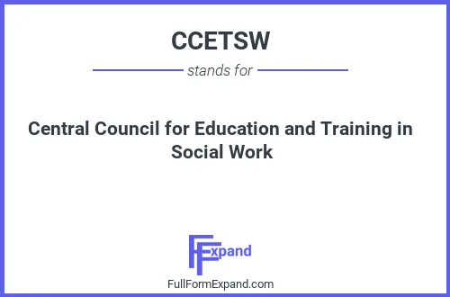 Full form of CCETSW