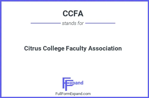 Full form of CCFA