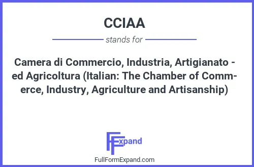 Full form of CCIAA