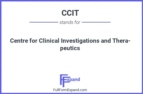 Full form of CCIT