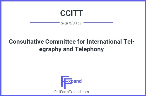 Full form of CCITT