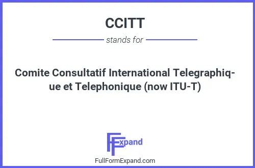 Full form of CCITT
