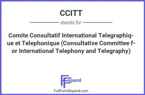 Full form of CCITT