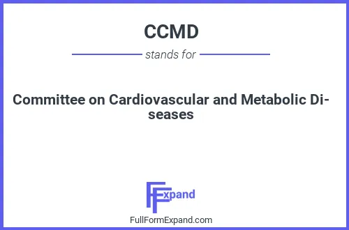Full form of CCMD