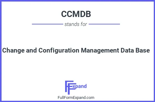 Full form of CCMDB