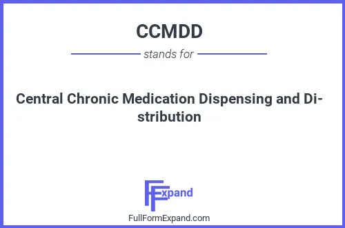 Full form of CCMDD