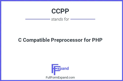 Full form of CCPP