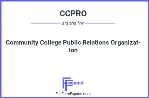 Full form of CCPRO