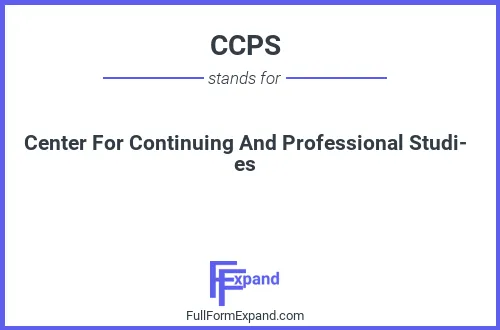 Full form of CCPS