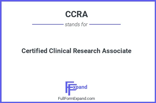 Full form of CCRA