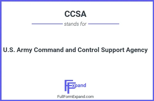 Full form of CCSA