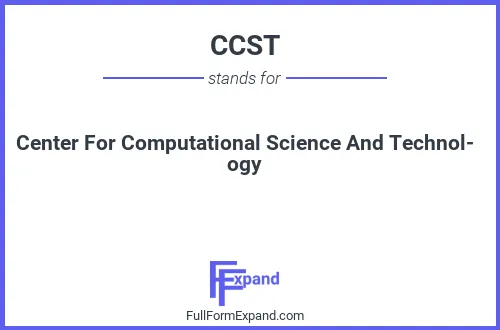 Full form of CCST