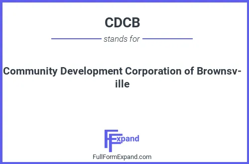 Full form of CDCB