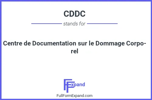 Full form of CDDC