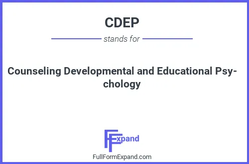 Full form of CDEP
