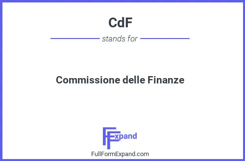 Full form of CdF