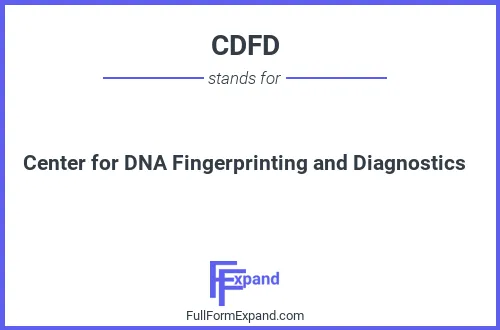 Full form of CDFD