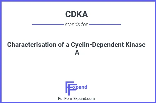 Full form of CDKA
