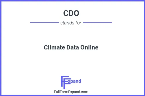 Full form of CDO