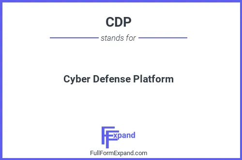 Full form of CDP