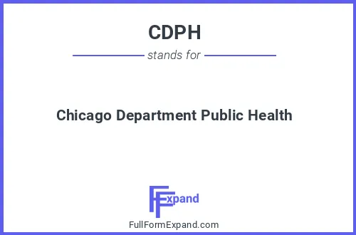 Full form of CDPH
