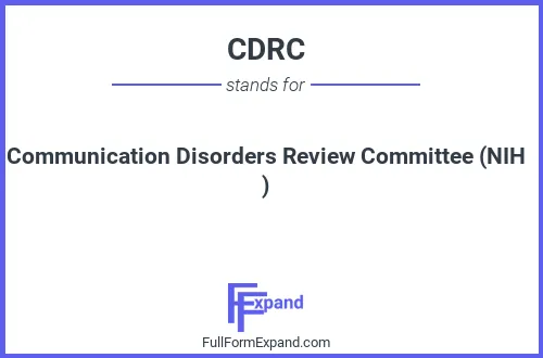 Full form of CDRC