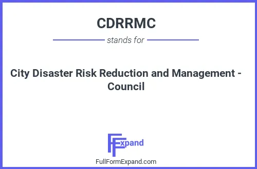 Full form of CDRRMC