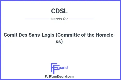 Full form of CDSL