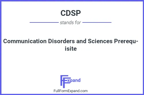 Full form of CDSP