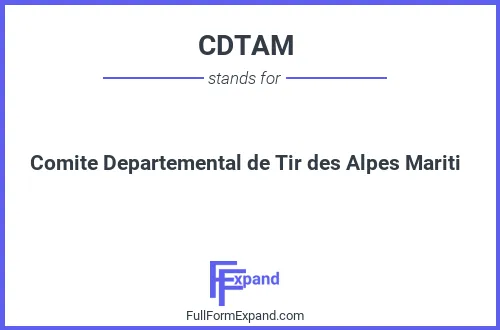 Full form of CDTAM