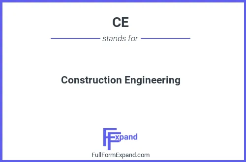 Full form of CE