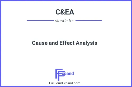 Full form of C&EA