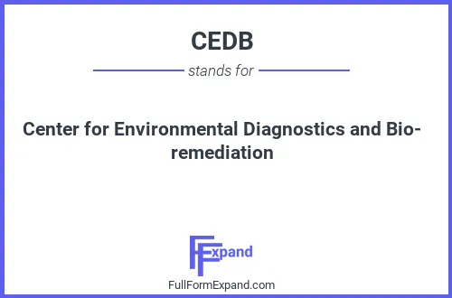 Full form of CEDB