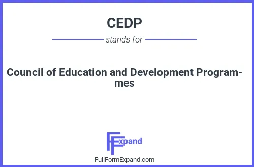 Full form of CEDP