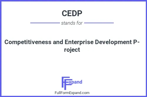 Full form of CEDP