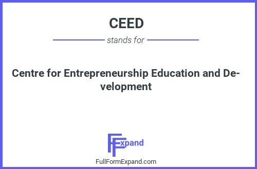 Full form of CEED