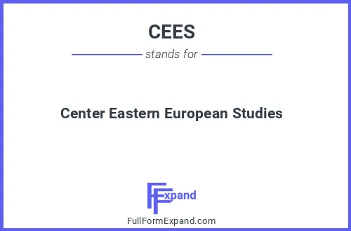 Full form of CEES