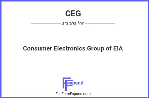 Full form of CEG
