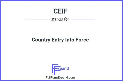 Full form of CEIF