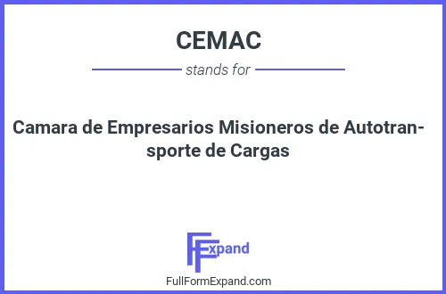 Full form of CEMAC